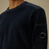 Katoenen chenille-trui met Lens-motief