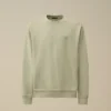 Katoenen diagonaal fleece, resist-geverfd sweatshirt met ronde hals en logo