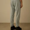 Katoenen diagonale fleece cargo-joggingbroek met Lens-detail