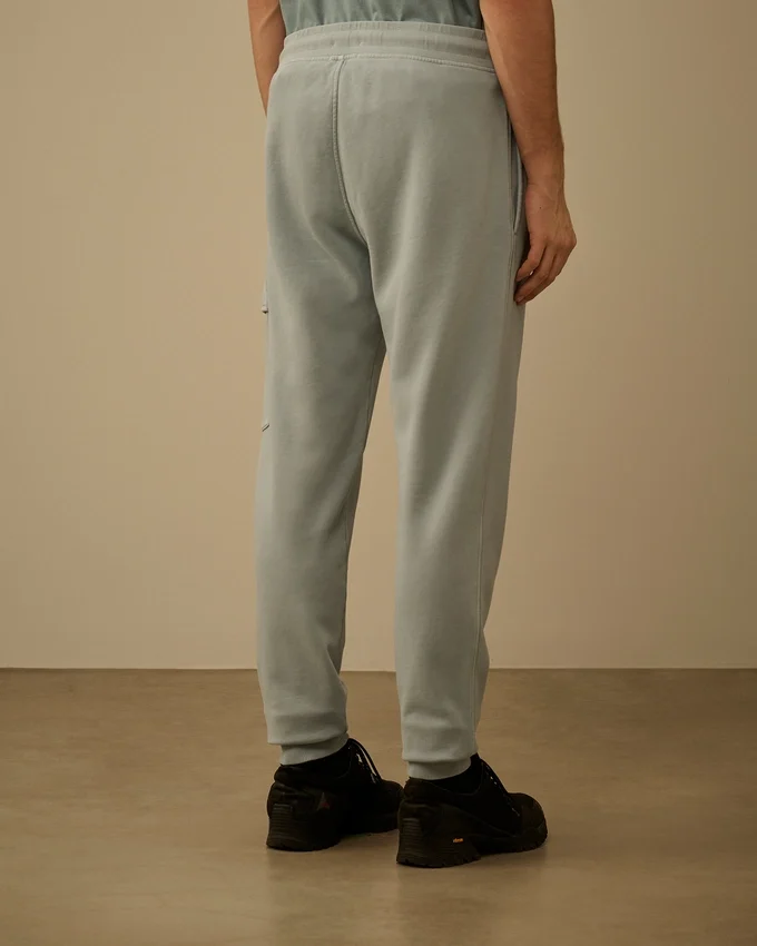 Katoenen diagonale fleece cargo-joggingbroek met Lens-detail