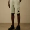Katoenen diagonale fleece cargoshorts