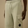 Katoenen diagonale fleece cargoshorts