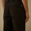 Katoenen gabardine broek met losse plooien