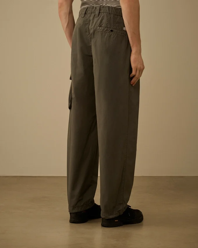 Katoenen ripstop boxy cargo-broek met Lens-detail