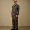 Katoenen ripstop boxy cargo-broek met Lens-detail
