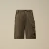Katoenen ripstop cargo-short met losse Lens-zakken