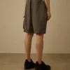 Katoenen ripstop cargo-short met losse Lens-zakken