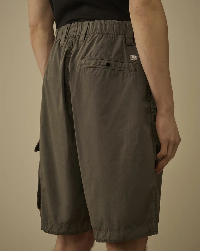 Katoenen ripstop cargo-short met losse Lens-zakken