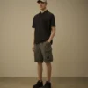Katoenen ripstop cargo-short met losse Lens-zakken