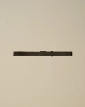 Leren riem met logo