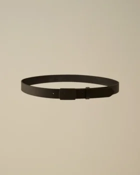 Leren riem met logo