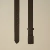 Leren riem met logo