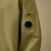 Licht fleece-sweatshirt met halve rits met Lens-print