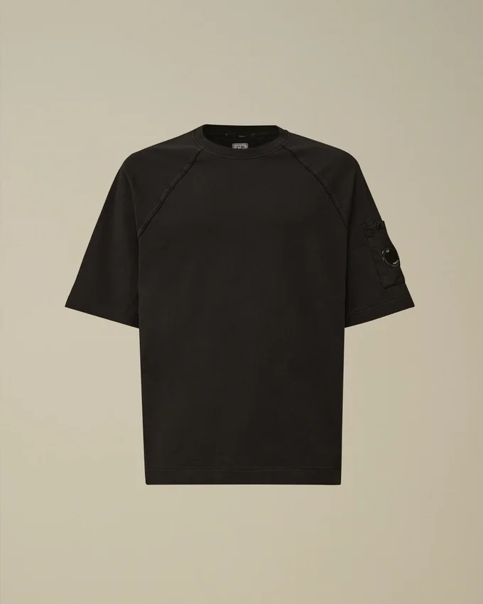 Licht fleece-Sweatshirt met korte mouwen