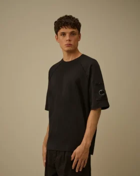 Licht fleece-Sweatshirt met korte mouwen