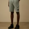 Lichte fleece cargo-sweatshorts met Lens-detail