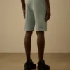 Lichte fleece cargo-sweatshorts met Lens-detail