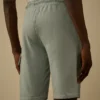 Lichte fleece cargo-sweatshorts met Lens-detail