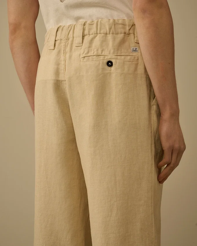 Loszittende cargo-broek van linnen