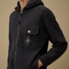 Malfilè fleece-Sweatshirt met capuchon in rits
