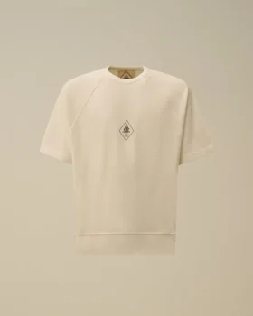 Malfilè fleece-Sweatshirt met korte mouwen