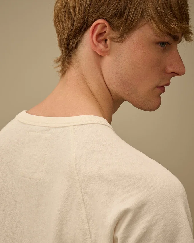 Malfilè fleece-Sweatshirt met korte mouwen