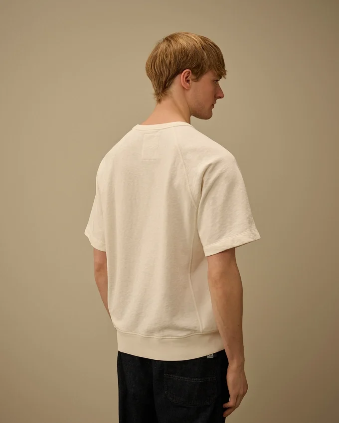 Malfilè fleece-Sweatshirt met korte mouwen