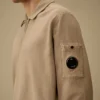 Malfilè fleece-sweatshirt met Lens-motief en halve rits