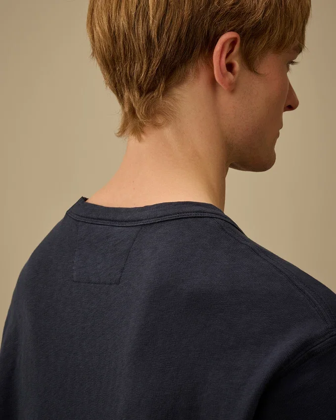 Malfilè fleece sweatshirt met ronde hals en Lens-motief