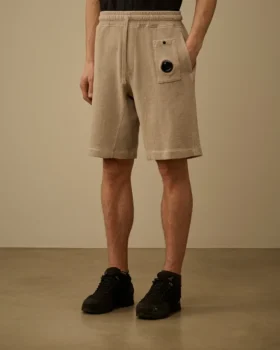 Malfilè fleece-sweatshorts met Lens