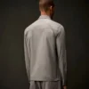 Metropolis Series gabardine overhemd met lange mouwen en knoopsluiting