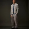 Metropolis Series gabardine overhemd met lange mouwen en knoopsluiting
