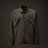 Metropolis Series gabardine overhemd met rits