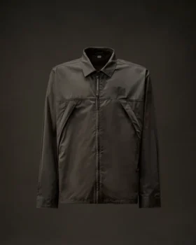 Metropolis Series gabardine overhemd met rits