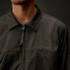 Metropolis Series gabardine overhemd met rits