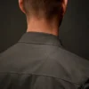 Metropolis Series gabardine overhemd met rits