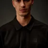 Metropolis Series gemerceriseerde jersey polo met korte mouwen en halve rits