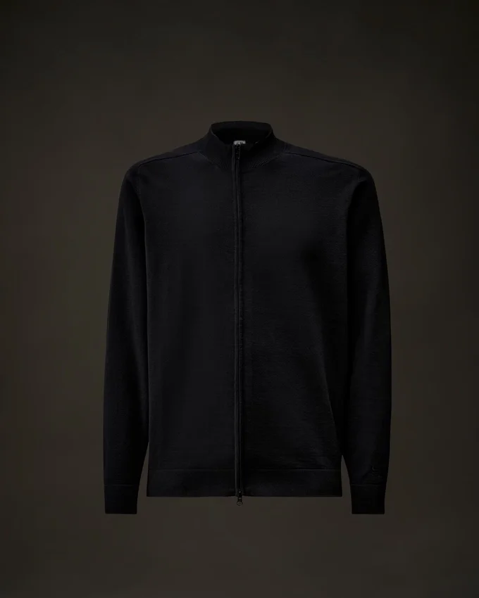 Metropolis Series katoenen stretchvest met rits