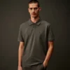 Metropolis Series stretch piqué poloshirt met korte mouwen