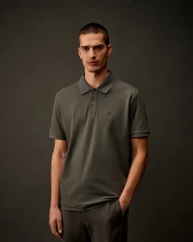 Metropolis Series stretch piqué poloshirt met korte mouwen