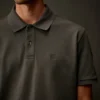 Metropolis Series stretch piqué poloshirt met korte mouwen