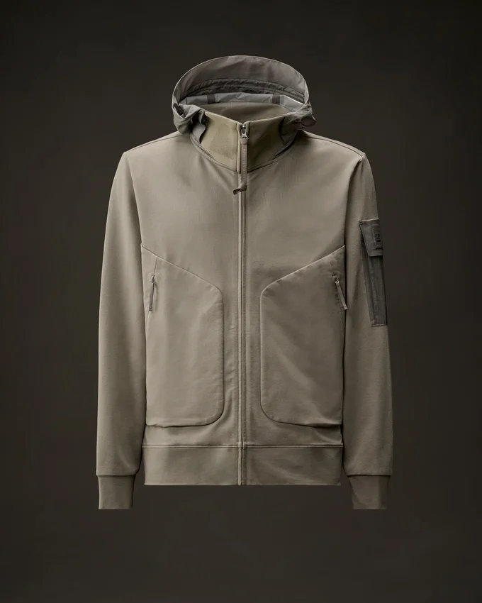 Metropolis Series stretchfleece hoodie met gemengde stof