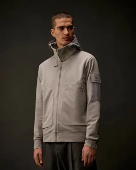 Metropolis Series stretchfleece hoodie met gemengde stof