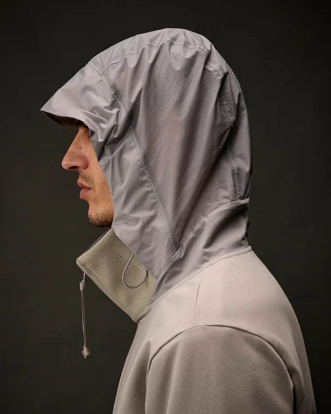 Metropolis Series stretchfleece hoodie met gemengde stof