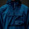 Metropolis Series stretchfleece sweatshirt met capuchon en halve rits