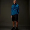 Metropolis Series stretchfleece sweatshirt met capuchon en halve rits