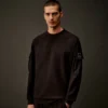 Metropolis Series stretchfleece sweatshirt met gemengde rondhals