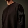 Metropolis Series stretchfleece sweatshirt met gemengde rondhals