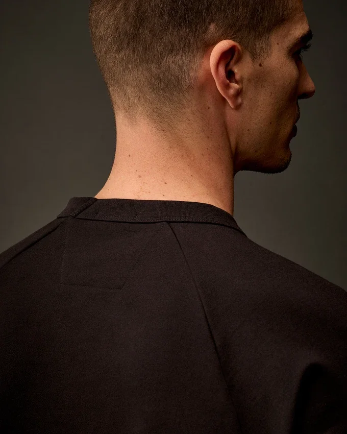 Metropolis Series stretchfleece sweatshirt met gemengde rondhals