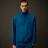 Metropolis Series stretchfleece-sweatshirt met halve rits
